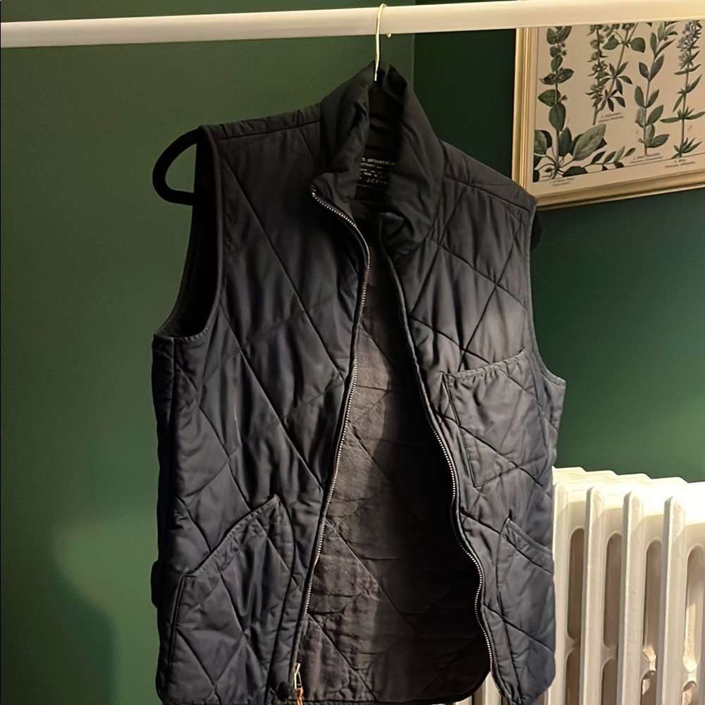 Navy Quilted Vest